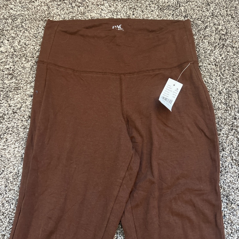 pac sun brown yoga pants size small never worn